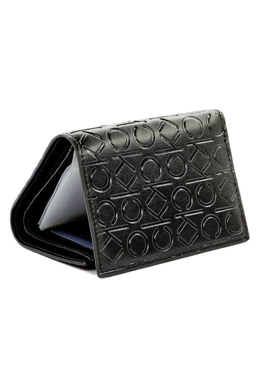 CK Monogram Trifold Black Wallet For Men 62#