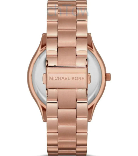 Michael Kors Runway Women's Watch – Model MK5853 | Rose Gold Dial with Rose Gold Stainless Steel Bracelet