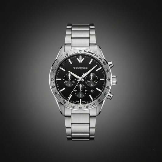Emporio Armani AR11241 Men’s Black Dial Silver Stainless Steel Chronograph Watch