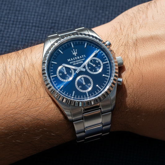 Maserati Competizione R8853100022 Silver Stainless Steel Blue Dial Watch
