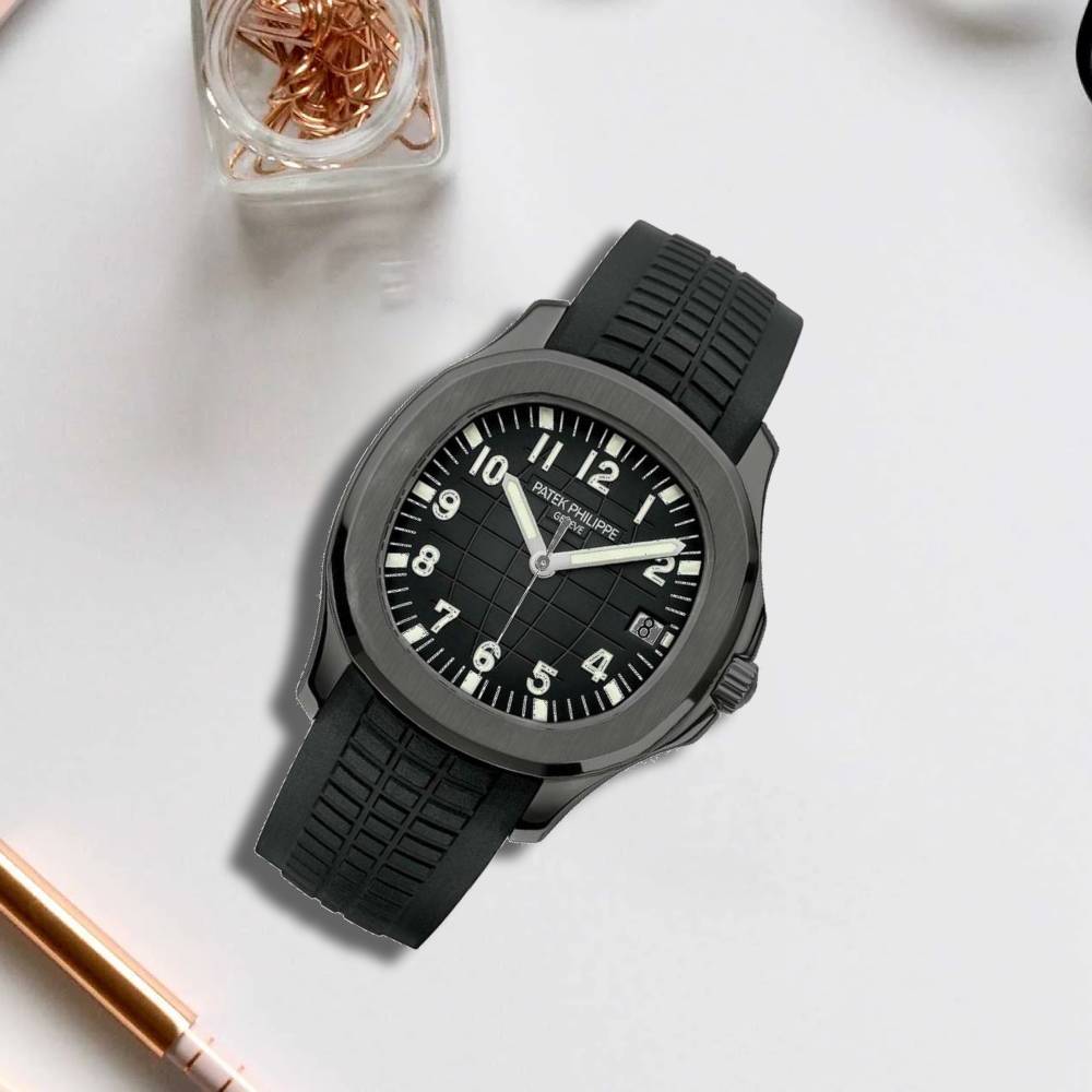 Patek Philippe Aquanaut Watch For Men - All Black
