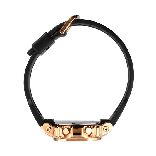 SKMEI 1796 ساعة رياضية ستيل مطاط ذهبي أسود