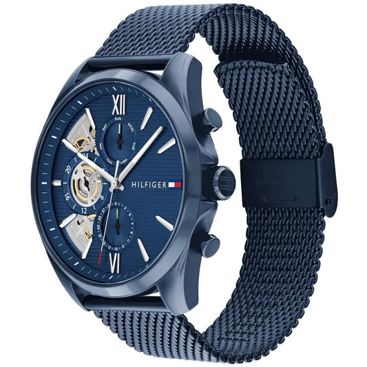 Tommy Hilfiger1710648 Shawn | 46mm Multi-Function Watch - Blue Silicone