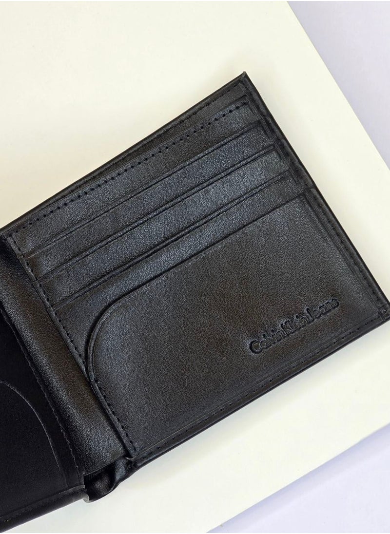 CK Black Leather Wallet-Belt Set For Men 12#