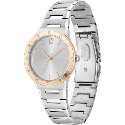 Hugo Boss Women’s Watch – Model 1502646 | Elegant Silver Breath Design