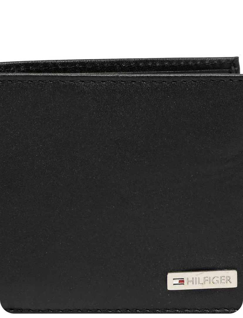 TH Black Leather Wallet For Men 30#