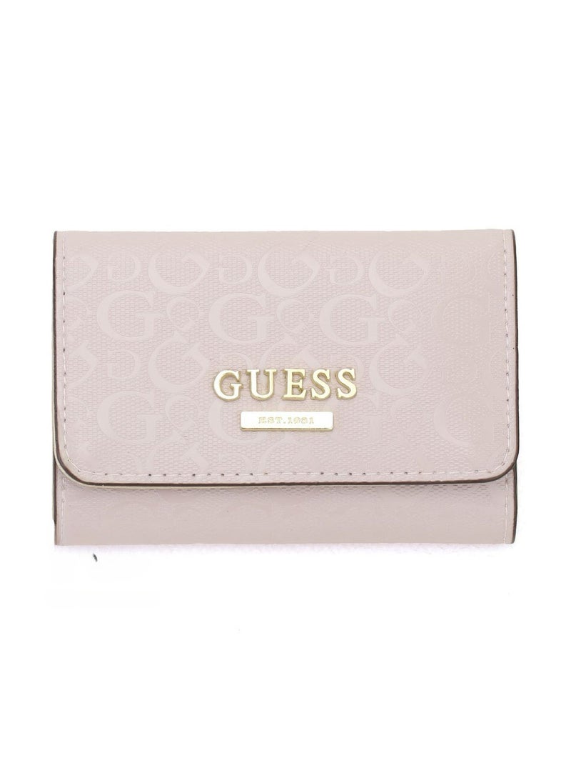 GU Pink Leather Wallet For Women 86#