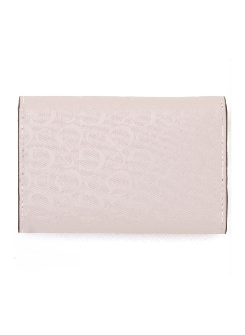 GU Pink Leather Wallet For Women 86#