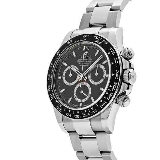 Rolex Cosmograph Daytona Watch For Men - Black Dial