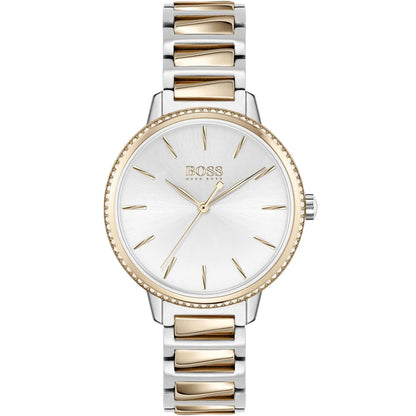 Hugo Boss Women’s Watch – Model 1502567 | Elegant Silver & Rose Gold Signature Design