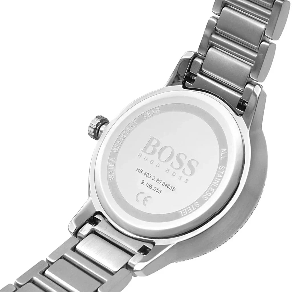 Hugo Boss Women’s Watch – Model 1502567 | Elegant Silver & Rose Gold Signature Design