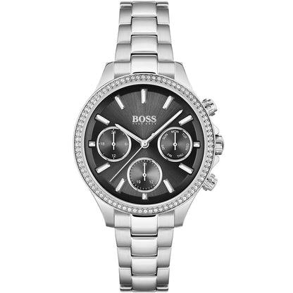 Hugo Boss Women’s Watch – Model 1502593 | Elegant Silver Stainless Steel Design
