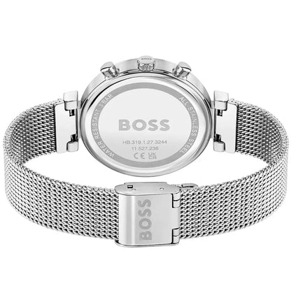 Hugo Boss Women’s Watch – Model 1502625 | Elegant Flawless Design with Rose Gold Dial & Silver Stainless-Steel Bracelet