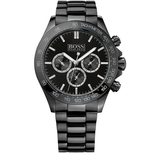 Hugo Boss Ikon 1512961 Black Ion-Plated Case Black Dial Black Metal Men's Watch