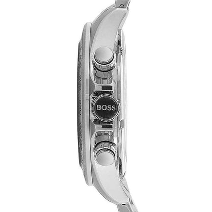 Hugo Boss Ikon 1512965 Silver Case Black Dial Silver Metal Men's Watch