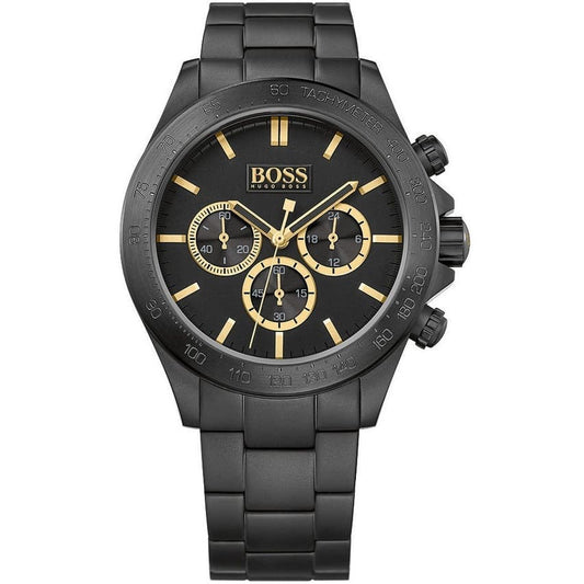 Hugo Boss Ikon 1513278 Black Ion-Plated Case Black Dial Men's Watch