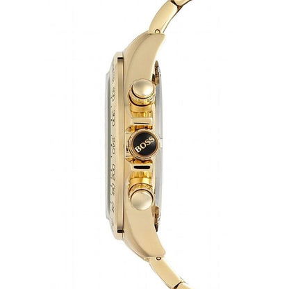 Hugo Boss Ikon 1513340 Gold Case Blue Dial Gold Metal Men's Watch