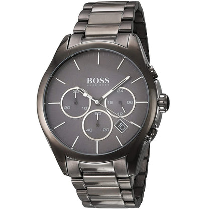 Hugo Boss Onyx 1513364 Gray Ion-Plated Stainless Steel Gray Dial Men's Watch