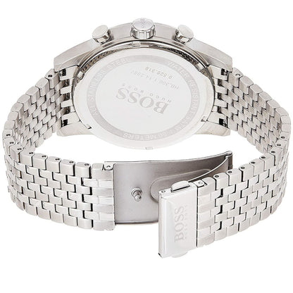 Hugo Boss Navigator 1513498 Silver Case Blue Dial Silver Metal Link Men's Watch