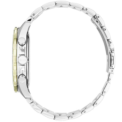 Hugo Boss Intensity 1513667 Two-Tone Silver Gold Case Blue Dial Men's Watch