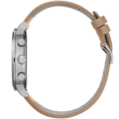 Hugo Boss Spirit 1513691 Silver Case Gray Dial Brown Leather Men's Watch