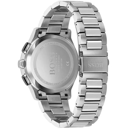 Hugo Boss Peak Chronograph 1513762 Silver Case Black Dial Men's Watch