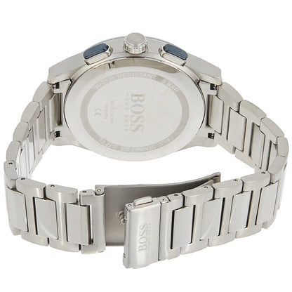 Hugo Boss Peak 1513763 Silver Case Blue Dial Silver Metal Men's Watch