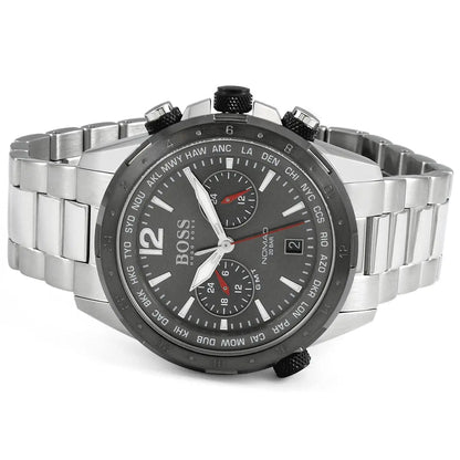 Hugo Boss Nomad 1513774 Silver Case Gray Dial Silver Metal Men's Watch