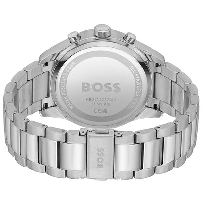 Hugo Boss View 1514008 Silver Case Black Dial Silver Metal Men's Watch