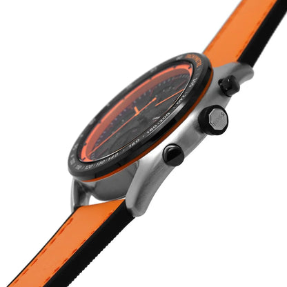 Hugo Boss Centre Court 1514025 Black Case Black Dial Orange Rubber Men's Watch