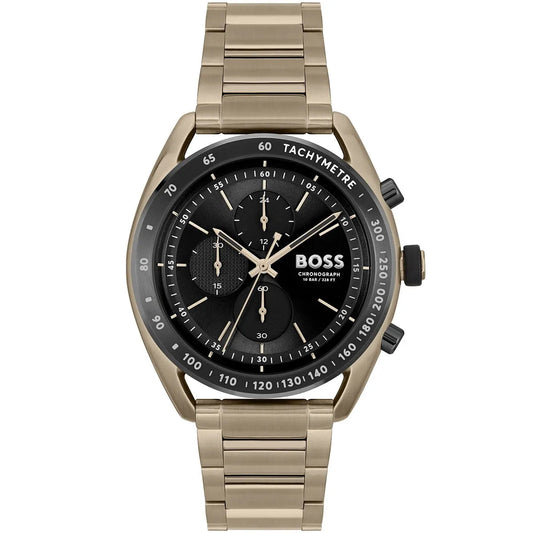 Hugo Boss Centre Court 1514027 Gold Ion-Plated Stainless Steel Black Dial Men's Watch
