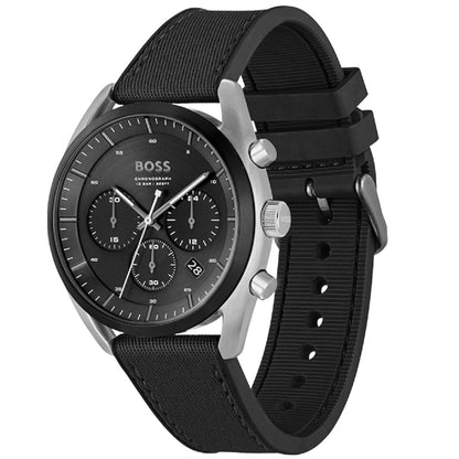 Hugo Boss Top 1514091 Black Ion-Plated Case Black Dial Black Hybrid Strap Men's Watch