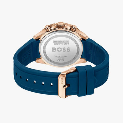 Hugo Boss Admiral 1514169 Chronograph Blue Dial Rose Gold-Tone Men's Watch