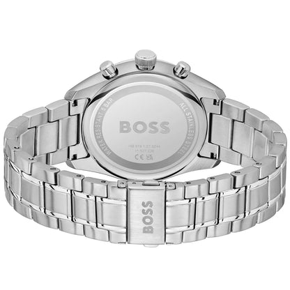 Hugo Boss Grand Prix 1514226 Silver Stainless Steel Blue Dial Watch
