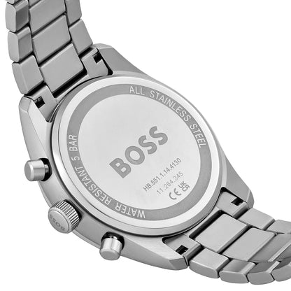 Hugo Boss Grand Prix 1514226 Silver Stainless Steel Blue Dial Watch