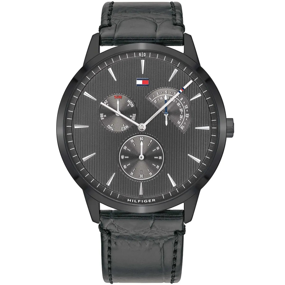 Tommy Hilfiger Brad 1710388 Full Black Men's Leather Watch