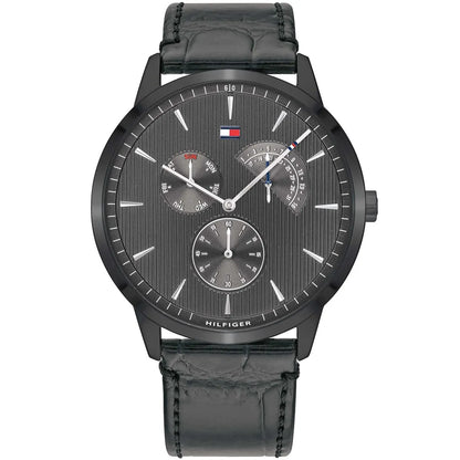 Tommy Hilfiger Brad 1710388 Full Black Men's Leather Watch