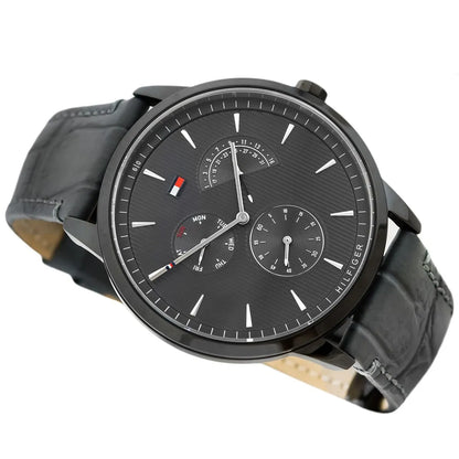 Tommy Hilfiger Brad 1710388 Full Black Men's Leather Watch