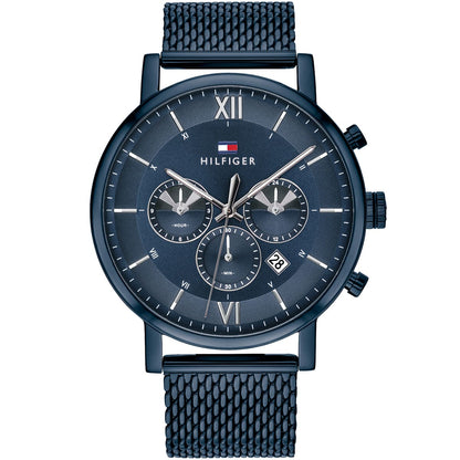 Tommy Hilfiger Evan 1710397 Full Navy Blue Mesh Chronograph Men's Watch