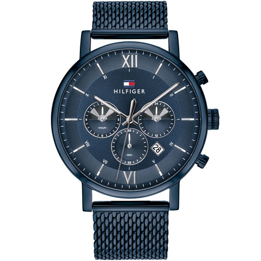 Tommy Hilfiger Evan 1710397 Full Navy Blue Mesh Chronograph Men's Watch