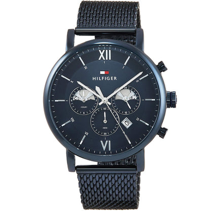 Tommy Hilfiger Evan 1710397 Full Navy Blue Mesh Chronograph Men's Watch