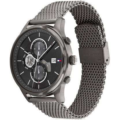 Tommy Hilfiger Weston 1710506 Gunmetal Dial Men's Gunmetal Stainless Steel Mesh Watch
