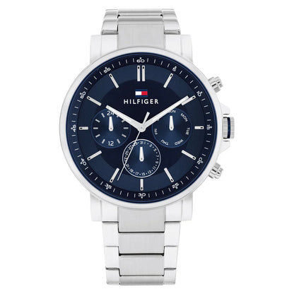 Tommy Hilfiger Men’s Watch – Model 1710588 | Blue Dial with Silver Stainless-Steel Bracelet