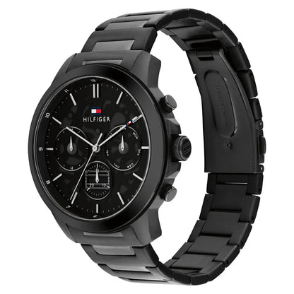 Tommy Hilfiger Henry 1710685 All Black Skeleton Dial Metal Men's Watch