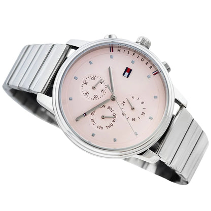 Tommy Hilfiger Blake 1781904 Multi-Function Pink Dial Silver Stainless Steel Women's Watch