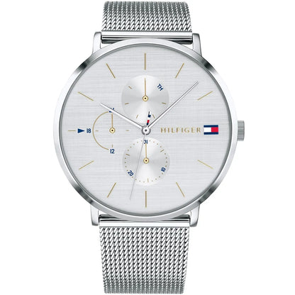 Tommy Hilfiger Jenna 1781942 Silver Mesh White Dial Women's Watch