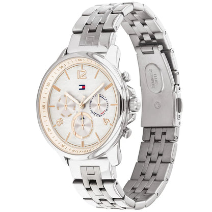 Tommy Hilfiger Harper 1782222 Multi-Function White Dial Silver Stainless Steel Women's Watch