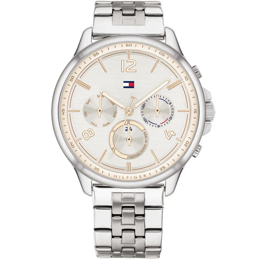Tommy Hilfiger Harper 1782222 Multi-Function White Dial Silver Stainless Steel Women's Watch