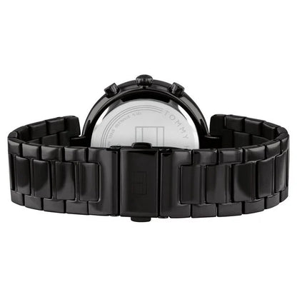 Tommy Hilfiger Lars 1782390 Multi-Function Black Dial All-Black Stainless Steel Women's Watch