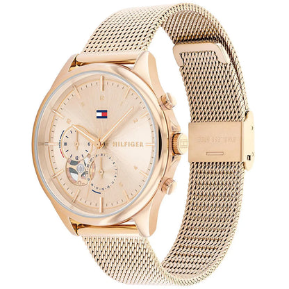 Tommy Hilfiger Quinn 1782486 Rose Gold-Tone Mesh Strap Women's Watch